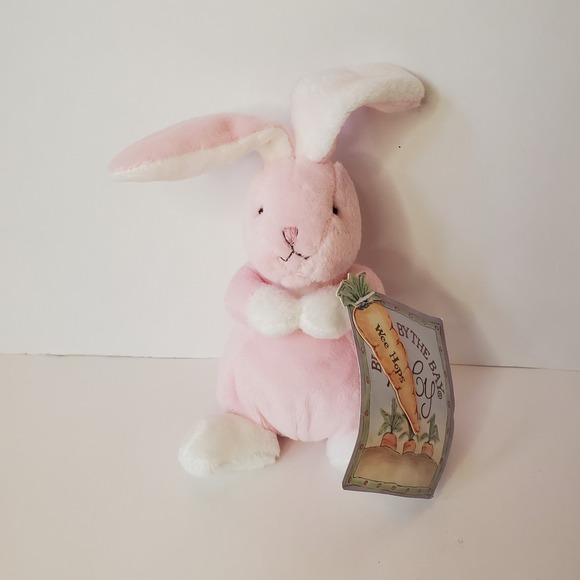 Bunnies by the Bay Baby Wee Hops‎ Pink Bunny 6" Stuffed Animal Plush Easter - Picture 1 of 7